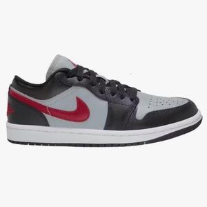 Nike Air Jordan Low Black Red Gray Sneakers